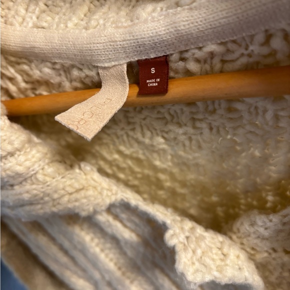 Anthropologie Cream Cable Knit Cardigan - Picture 6 of 7